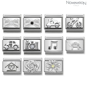 노미네이션 COMPOSABLE Classic symbols stainless steel, silver 925, and Cubic Zirconia 330311 (택1)