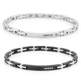 노미네이션 팔찌 STRONG(스트롱) bracelet ed, in steel and 5 diamonds 028315 (택1)