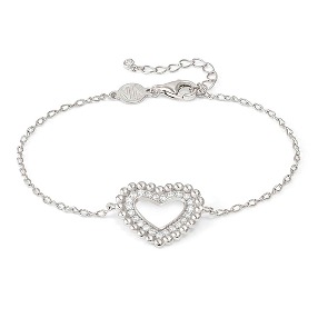 노미네이션 팔찌 LOVECLOUD (러브클라우드) bracelet in 925 silver and CZ (Silver Heart) 240502/009